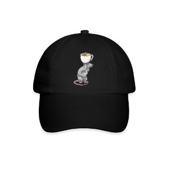 Tasse à café souris - Casquette classique - noir/noir - Devant