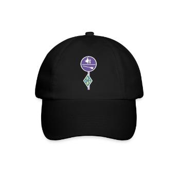 Street sign of a magical world - Baseball Cap - black/black - Front