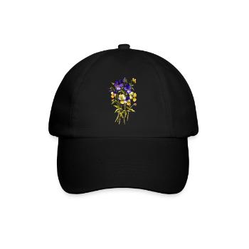 Fleur - Casquette classique - noir/noir - Devant
