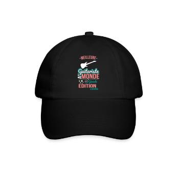 Bester Gitarrist der Welt - 100% genial - Baseballkappe - Schwarz/Schwarz - Vorne
