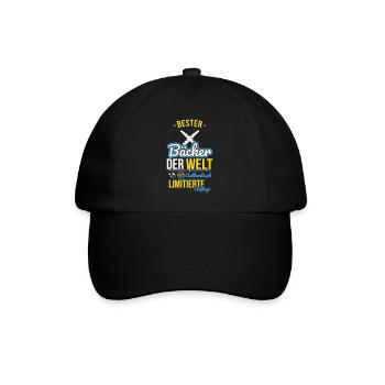 Best Baker in the World - 100% Authentic - Baseball Cap - black/black - Front