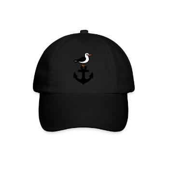 Anker Möwe Hafen - Casquette classique - noir/noir - Devant