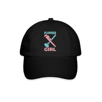 Plumber Girl - Baseball Cap - black/black - Front