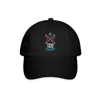 Baton Twirler Majorette Captain Squad Club - Baseball Cap - black/black - Front