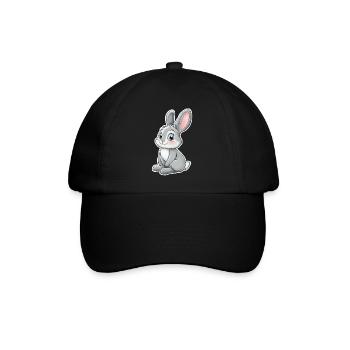 Hase - Baseballkappe - Schwarz/Schwarz - Vorne