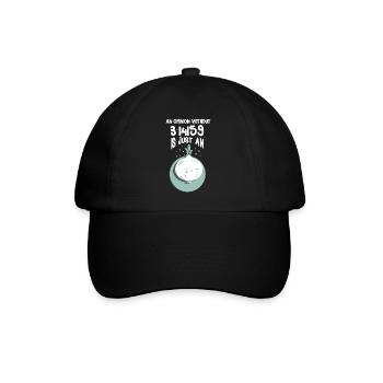 Math Math Teacher Saying Math Teacher Funny - Baseball Cap - black/black - Front