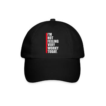 Je ne me sens pas très worky aujourd’hui Faul Arbeit humour - Casquette classique - noir/noir - Devant