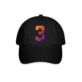 NR. 3 NUMMER 3 COLLEGE 3. GEBURTSTAG - Baseballkappe - Schwarz/Schwarz - Vorne