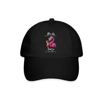 Flamingo Cocktail Party - Baseball Cap - black/black - Front