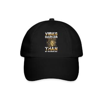 Vibes Darker Than My Wardrobe Okkult Goth Hamsa - Baseball Cap - black/black - Front