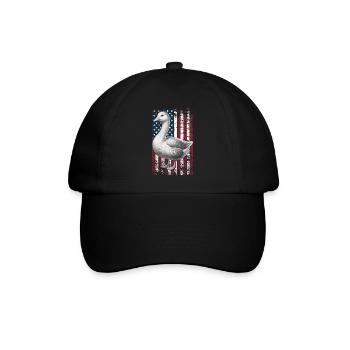 Embden Goose US Emdengans - Baseball Cap - black/black - Front