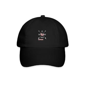 Mom 2024 loading - Baseballkappe - Schwarz/Schwarz - Vorne