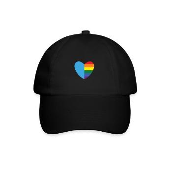 Gay Heart Gay Lesbienne Lesbienne Cadeau - Casquette classique - noir/noir - Devant