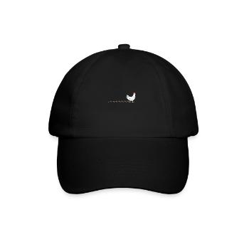 Poulet à dandiner avec des animaux de la ferme - Casquette classique - noir/noir - Devant