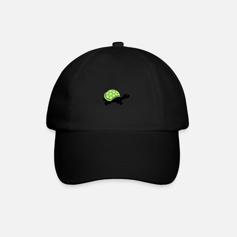 turtle - Baseballkappe - Schwarz/Schwarz