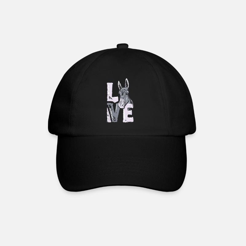 donkey - Baseball Cap - black/black