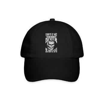 Snorkeling Skull Be Nice To a Diver - Casquette classique - noir/noir - Devant