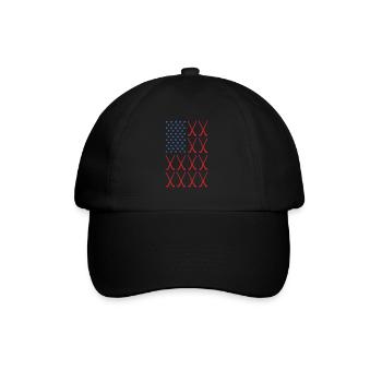 Sport Us Flag Hockey - Baseballkappe - Schwarz/Schwarz - Vorne