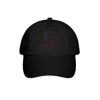 Sport Us Flag Field Lacrosse - Baseball Cap - black/black - Front