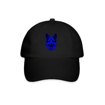 German Shepherd Dog Animal Portrait - Baseball Cap - black/black - Front