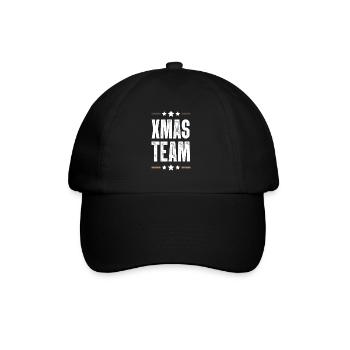 Xmas Team - Baseball Cap - black/black - Front