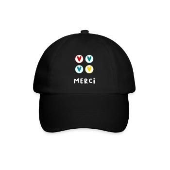 VIELEN DANK. DANKE HERRIN. MEISTER-GESCHENK. FEIERTAG - Baseballkappe - Schwarz/Schwarz - Vorne