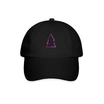 Arbre de Noël rose Minimalisme Arbre de Noël - Casquette classique - noir/noir - Devant