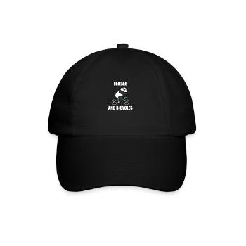 Pandas and Bicycles Cycling Sports Panda Bear - Baseball Cap - black/black - Front