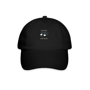 Ours mignon en eucalyptus, panda, animal sauvage - Casquette classique - noir/noir - Devant