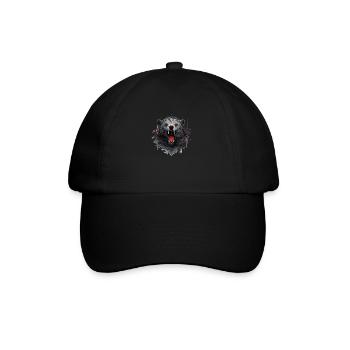 Mecha Animal Tiger Wolf Fox Dino Bear Cyborg - Baseball Cap - black/black - Front
