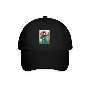 Jeanne der Kunst - Baseballkappe - Schwarz/Schwarz - Vorne