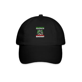 Père Noël tracteur Noël fête de Noël agriculteur construction - Casquette classique - noir/noir - Devant