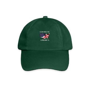 États-Unis God bless America - Casquette classique - vert bouteille - Devant