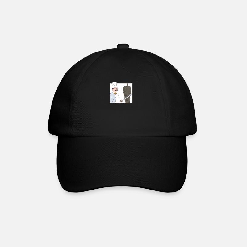 cuisine orientale, kebab, kabob, kebab et kebab - Casquette classique - noir/noir