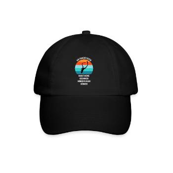 Taucher tauchen Sporttaucher Gerätetauchen - Baseballkappe - Schwarz/Schwarz - Vorne