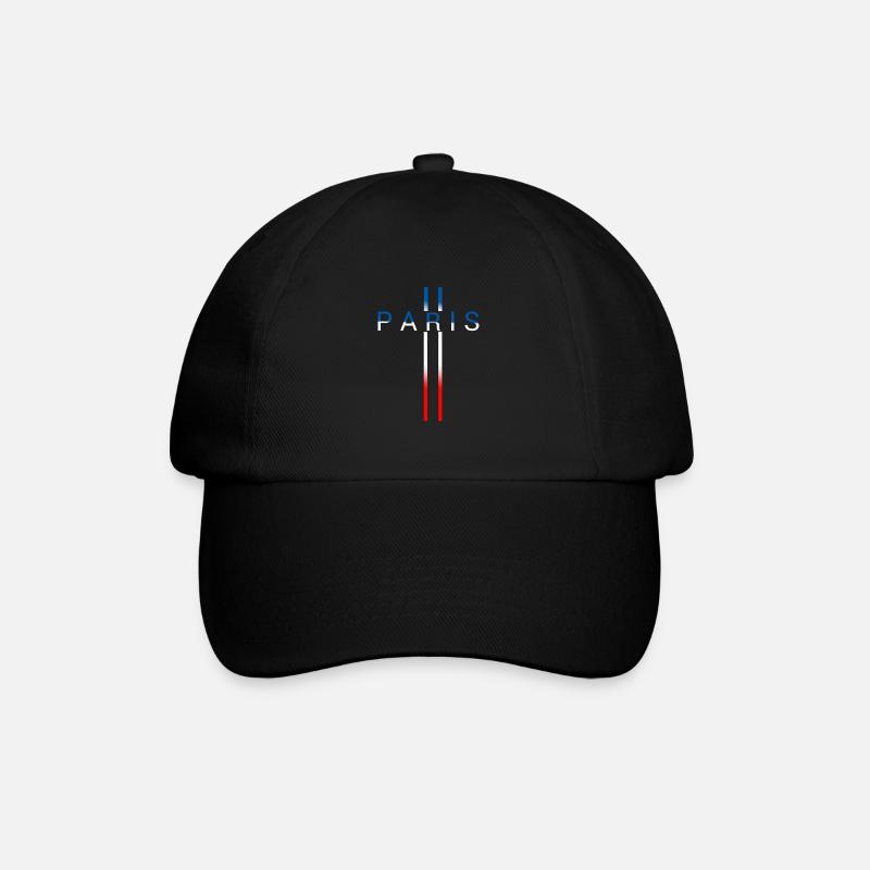 Paris - Baseball Cap - black/black