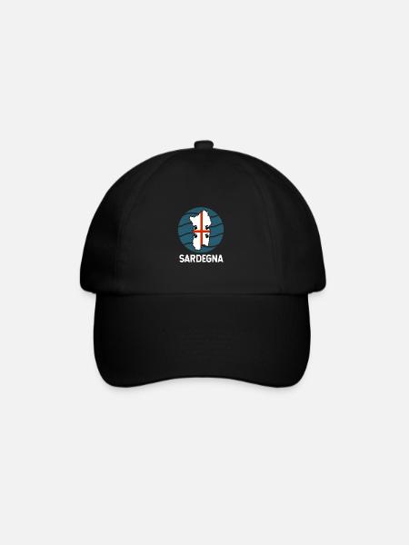 Drapeau de la Sardaigne - Casquette classique - noir/noir