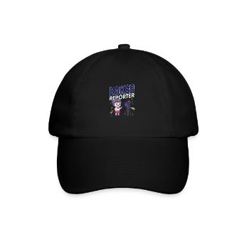Baker Reporter Camera Microphone Girl Stars Quote - Baseball Cap - black/black - Front