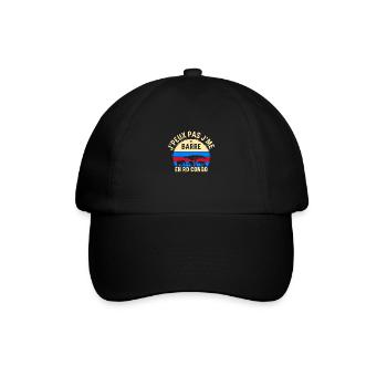 J peux pas j me barre En RD Congo - Casquette classique - noir/noir - Devant