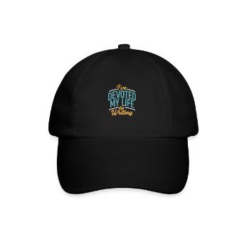 J’ai consacré ma vie à la passion de l’écriture - Casquette classique - noir/noir - Devant