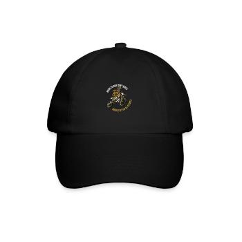 Né pour conduire une moto forcé à l'école - Casquette classique - noir/noir - Devant