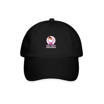 My First Holy Communion Dabbing Girl - Baseball Cap - black/black - Front