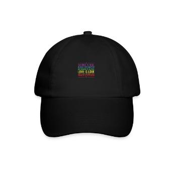 Kindness is EVERYTHING Science is Real Love - Casquette classique - noir/noir - Devant