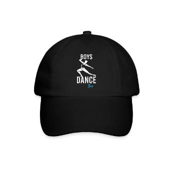 Boys Dance Too Guy Ballet Young Man Dancer - Baseball Cap - black/black - Front