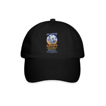 Papa Fille Enfant Fête des Pères Fille Cadeau - Casquette classique - noir/noir - Devant