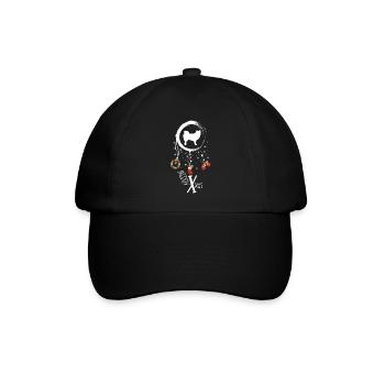 Finnischer Lapphund Weihnachten Weihnachtstraumfän - Baseballkappe - Schwarz/Schwarz - Vorne