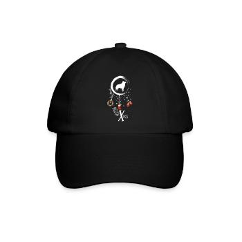Schipperke Weihnachten Weihnachtstraumfänger - Baseballkappe - Schwarz/Schwarz - Vorne
