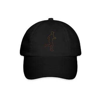 Fitness Course de jogging féminin Jogging masculin - Casquette classique - noir/noir - Devant