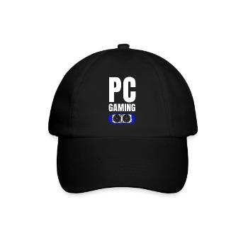 PC Gaming GPU Emblem - Baseballkappe - Schwarz/Schwarz - Vorne