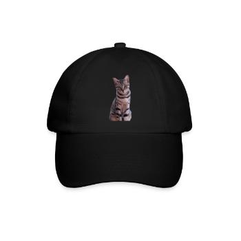 Cat Kitten - Baseball Cap - black/black - Front
